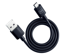 Kabel USB 3mk Hyper Cable A to Micro 1.2m 5V 2,4A Black