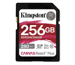 Karta pamięci SD Kingston 256GB SDXC Canvas React Plus UHS-II V60 4K