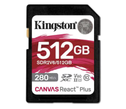 Karta pamięci SD Kingston 512GB SDXC Canvas React Plus UHS-II V60 4K