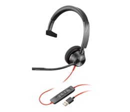 Słuchawki biurowe, callcenter Poly Blackwire 3310 MS USB-A