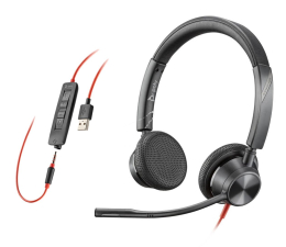 Słuchawki biurowe, callcenter Poly Blackwire 3325 USB-A + jack 3,5mm