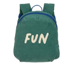 Plecak szkolny Lassig  Plecak mini sztruks Little Gang Fun Ocean Green