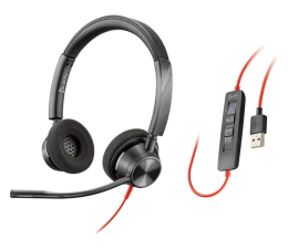 Słuchawki biurowe, callcenter Poly Blackwire 3320 MS USB-A