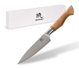 Nóż i widelec Shiori Shibuki Shōto - nóż do obierania ze stali sandvik 14C28N