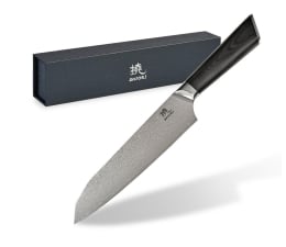 Nóż i widelec Shiori Hiashi Santoku - uniwersalny nóż szefa kuchn