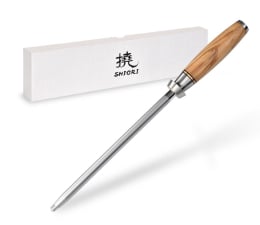 Nóż i widelec Shiori Shibuki Togi diamentowy musak/stalka do podostrzenia noży