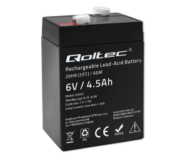 Akumulator AGM Qoltec Akumulator AGM 6V 4.5Ah LongLife