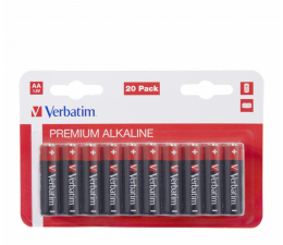 Bateria i akumulatorek Verbatim Premium Alkaline LR6 AA (20 szt.)