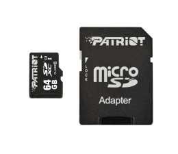 Karta pamięci microSD Patriot 64GB microSDXC LX Series 80Mb/s