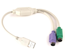 Przejściówka Gembird Adapter USB - PS/2 (klawiatura, mysz)