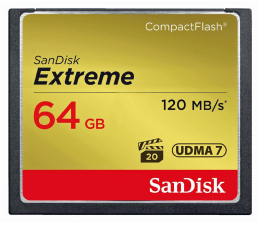 Karta pamięci CF SanDisk 64GB Extreme zapis 85MB/s odczyt 120MB/s