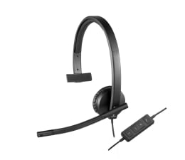 Słuchawki przewodowe Logitech H570e Headset Mono z mikrofonem