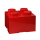 YAMANN LEGO Pojemnik Brick 4 - Czerwony - 413115 - zdjęcie 1