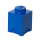 YAMANN LEGO Pojemnik 1 kwadratowy - niebieski - 415331 - zdjęcie 1