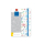 YAMANN LEGO Biały notatnik z niebieskimi dodatkami - 410254 - zdjęcie 1