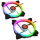 Raijintek Iris Rainbow RGB Dual Pack 2x140mm - 424045 - zdjęcie 1