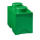 YAMANN LEGO Pojemnik Brick 2 ciemno zielony - 419564 - zdjęcie 2
