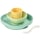 Miska / talerzyk dla dzieci Beaba Komplet naczyń z silikonu z przyssawką yellow