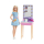 Lalka i akcesoria Barbie Big City Big Dreams Lalka Malibu + toaletka
