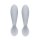 EZPZ Silikonowa łyżeczka Tiny Spoon 2 szt. pastelowa szarość - 1034353 - zdjęcie 2