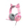 Słuchawki przewodowe Havit GAMENOTE H2233D RGB różowe