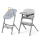 Krzesełko do karmienia Kinderkraft Krzesełko Igee Cloudy Grey + leżaczek Calmee Grey