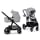 Wózek dziecięcy wielofunkcyjny Kinderkraft Everyday - wózek wielofunkcyjny 2w1 z opcją 3w1 Light Grey