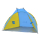 Namiot plażowy ROYOKAMP Namiot osłona plażowa sun 200x100x105cm błękitno-żółta