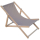 ROYOKAMP Leżak plażowy turystyczny drewniany classic szary - 1048578 - zdjęcie 2