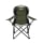 Mebel kempingowy ROYOKAMP Krzesło turystyczne składane lux 60x60x100cm zielono-czarne