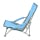Nils Camp Składane krzesło leżak plażowy niebieski - 1047678 - zdjęcie 3