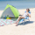Nils Camp Niebieski składany leżak plażowy + poduszka - 1047674 - zdjęcie 13