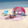 Nils Camp Namiot plażowy samorozkładający parawan XXL czerwony - 1047656 - zdjęcie 12