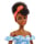 Barbie Fashionistas Lalka Niebieska sukienka tie dye - 1051569 - zdjęcie 4