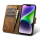iCarer Wallet Case Oil Wax do iPhone 14 Plus (Anti-RFID) brązowy - 1201109 - zdjęcie 3