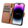 iCarer Wallet Case do iPhone 14 Pro (anti-RFID) brązowy - 1201176 - zdjęcie 3