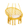 ROYOKAMP Hamak bocianie gniazdo fotel wiszący Huśtawka 80x60cm z podu - 1114366 - zdjęcie 3