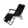 Mebel kempingowy ROYOKAMP Fotel wielopozycyjny Level z zagłówkiem czarny