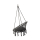 ROYOKAMP Hamak ażurowy fotel wiszący 80x60cm z poduszką szary - 1114407 - zdjęcie 2