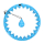 One Fitness Hula Hop z wypustkami i obciążnikiem OHA01 Blue - 1158450 - zdjęcie 2