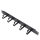 ExtraLink  Organizer kabli Typ B 19" 1U (czarna) - 1323262 - zdjęcie 2