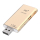 PQI 128GB iConnect gold (USB 3.0+Lightning) - 334571 - zdjęcie 1