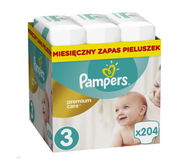 Pampers Premium Care 3 Midi 5-9kg 204szt Na Miesiąc - 388876 - zdjęcie