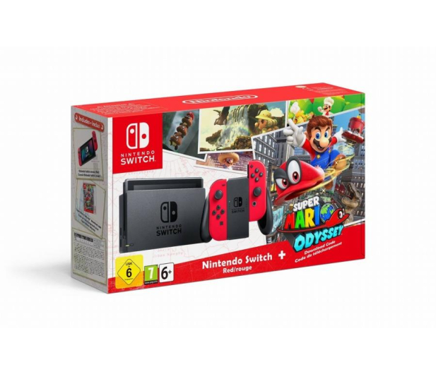 Nintendo Switch Red Joy-Con Super Mario Odyssey - 388984 - zdjęcie 5
