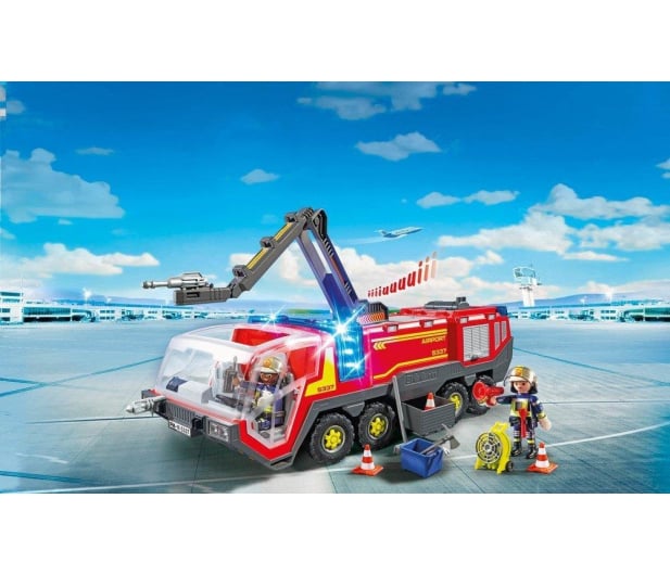 PLAYMOBIL Pojazd Strażacki na lotnisku ze światłem - 386233 - zdjęcie 2