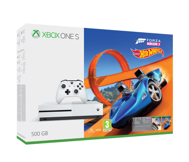 Microsoft Xbox One S 500GB Forza H3+Hot Wheels+ GOLD 6M - 384295 - zdjęcie 7