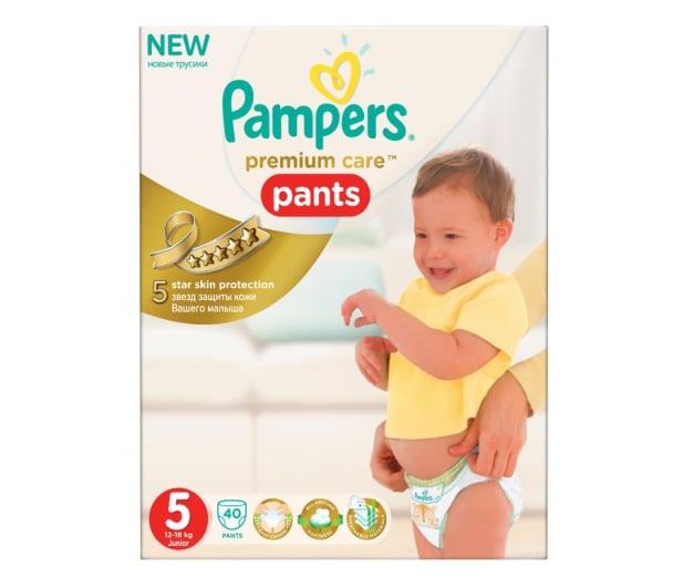 Pampers Pieluchomajtki Premium Care Pants 5 Junior 40 szt. - 307895 - zdjęcie