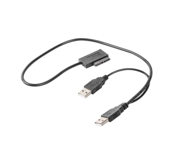 Gembird Adapter USB(M)+Power -> SATA Slim SSD (na kablu) - 392917 - zdjęcie