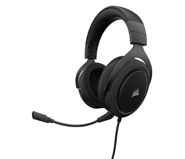 Corsair HS50 Stereo Gaming Headset (zielone) - 395037 - zdjęcie