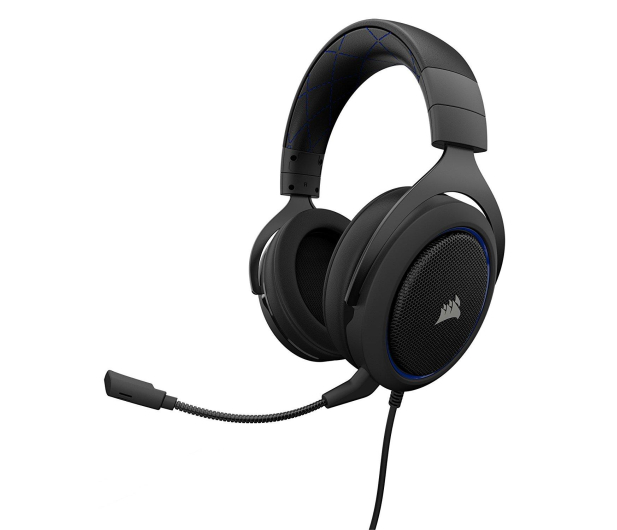 Corsair HS50 Stereo Gaming Headset (niebieskie) - 395038 - zdjęcie